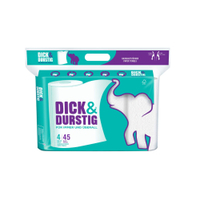 Hakle Dick & Durstig Küchenrollen,  2-lagig 1 Packung = 4 Rollen à 45 Blatt