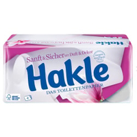 Hakle Sanft & Sicher Toilettenpapier 1 Packung = 20 Rollen zu je 130 Blatt