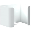 Halter für 1 Reserve-Standardrolle Toilettenpapier WCRR1W,  Aluminium,  weiß beschichtet