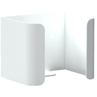Halter für 1 Reserve-Standardrolle Toilettenpapier WCRR1W,  Aluminium,  weiß beschichtet