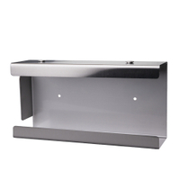 Handschuhspender,  Stecksystem,  Edelstahl,  silber 09059-M,  Maße (B x H x L): 13 x 7, 5 x 25 cm