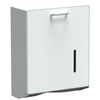 Handtuchpapierspender mit Schnappschloss H3WS,  Aluminium,  weiß beschichtet,  (B X H xT) 275 x 350 x 155 mm