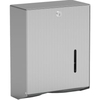 Handtuchpapierspender UNIversal H3,  abschließbar H3,  Aluminium,  mattsilber eloxiert,  (B x H x T) 275 x 350 x 130 mm