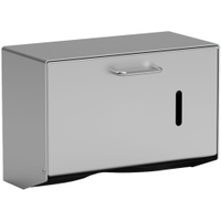 Handtuchpapierspender UNIversal mit Schnappschloss H1S,  Aluminium,  mattsilber eloxiert