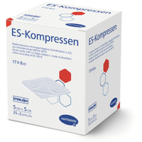 HARTMANN ES-Kompressen 5 x 5 cm EN 14079,  steril 4017215,  1 Karton = 60 Packungen à 25 x 2 Stück