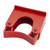 Haug Ersatz-Stielhalterung für Alu-Geräteleiste 86999_1,  Farbe rot,  Maße (B x H x T): 70 x 35 x 75 mm