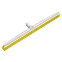Haug Gelenk Wasserschieber weiß,  360° drehbaren Gelenk,  2-lippig 87844,  Lippe gelb,  Maße (B x H x T): 620 x 53 x 95 mm