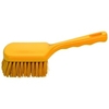 Haug Hygiene Stielbürste mit kurzem Griff 0824,  Besatzfarbe: gelb
