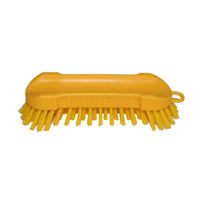 Haug Hygiene Wasch- /Scheuerbürste 5804,  Besatzfarbe: gelb