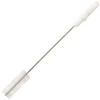 Haug Rohrbürste,  500 x Ø 40 mm 8124,  Borsten: weiß,  Griff: weiß