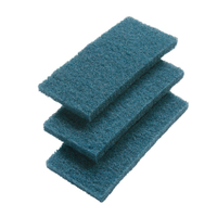 Haug Scheuervlies-Pad 8625,  1 Packung = 3 Stück,  blau (hart)