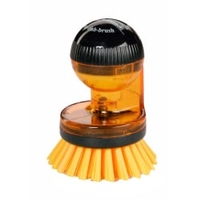 Haug "spüli-rondo" Knopfbürste 12867,  transparent gelb