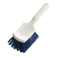 Haug Stielbürste mit kurzem Griff 88222,  Besatzfarbe: blau
