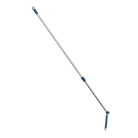 Haug Teleskopstiel mit Winkel-Gelenk 07198,  ausziehbar auf 2000 mm,  Farbe: blau/weiß