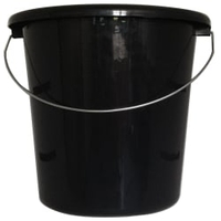 Haushaltseimer,  5 Liter 10125849,  schwarz