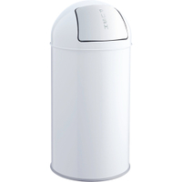 helit Abfallbehälter the dome,  50 Liter H2401405,  Farbe: weiß