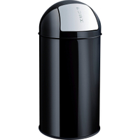 helit Abfallbehälter the dome,  50 Liter H2401495,  Farbe: schwarz