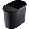 helit Papierkorb Duo-System "the double",  20 + 9 Liter H6103995,  Farbe: schwarz