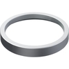 helit Papierkorb Ring "the olympic",  18 Liter H6220899,  Farbe: silber