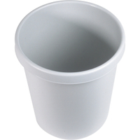 helit Papierkorb the german mit Rand,  30 Liter H6106182,  Farbe: lichtgrau