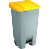 helit Rollcontainer the step chief,  120 Liter H2405518,  Farbe: dunkelgrau/gelb