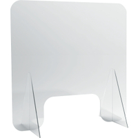 helit "the guard" Hygieneschutzschild,  glasklar H6816002,  1 Glas + 2 Standfüße,  60 x 60 cm