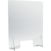 helit "the guard" Hygieneschutzschild,  glasklar H6816202,  1 Glas + 2 Standfüße,  80 x 100 cm