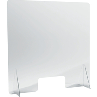 helit the guard Hygieneschutzschild,  glasklar H6816302,  1 Glas + 2 Standfüße,  100 x 100 cm
