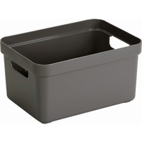 helit "the home-line" Aufbewahrungsbox,  13 Liter H6163586,  Farbe: taupe
