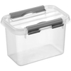helit "the q-line" Aufbewahrungsbox mit Deckel,  transparent H6162202,  1 Box,  0, 8 Liter