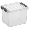 helit "the q-line" Aufbewahrungsbox mit Deckel,  transparent H6162502,  1 Box,  3 Liter