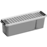 helit the q-line Aufbewahrungsbox mit Deckel und Einsätzen H6160802,  1 Box,  1, 3 Liter