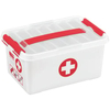 helit "the q-line" Aufbewahrungsbox,  weiß/rot H6164705,  Fassungsvermögen: 6 Liter