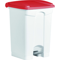 helit Treteimer the step,  45 Liter H2402125,  Farbe: rot
