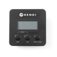 HENDI Digitale Küchenuhr,  mit Magnetclip 271155,  Maße (B x L x H): 2 x 6, 7 x 6, 7 cm