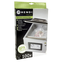 HENDI Vakuum Kochbeutel,  geprägt 971024,  1 Box = 100 Stück,  Maße (B x L): 30 x 20 cm