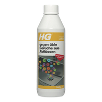 HG gegen üble Gerüche aus Abflüssen 674050105,  500 g - Flasche