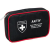 Holthaus Medical AKTIV Erste-Hilfe-Verbandtasche für Freizeit 61167,  24-teiliges Set,  Maße: 16 x 11 x 4 cm,  Farbe: Blau-Rot