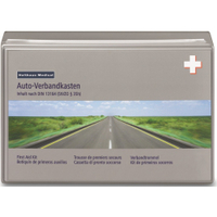 Holthaus Medical Klassik Verbandkasten Auto 2022 DIN 13164 62364,  Maße: 26 x 17 x 8 cm,  Farbe: grau