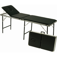 Holthaus Medical Koffer- Untersuchungsliege,  bis 200 kg,  schwarz 87330,  Koffergröße: 98 x 60 x 16 cm