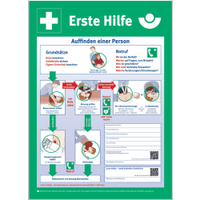Holthaus Medical Tafel Anleitung zur Ersten Hilfe in DIN A4 50322,  1 Stück,  Maße: 56 x 40 cm