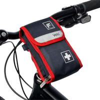 Holthaus Medical Velo Fahrradverbandtasche 61180,  21-teiliges Set,  Maße: 11, 5 x 17 x 4 cm,  Farbe: Blau-Rot