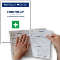 Holthaus Medical Verbandbuch DIN A5 gemäß BGI 511-1 50249,  DIN A5 nach BGI 511-1