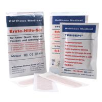 Holthaus Medical YPSELAST,  YPSIPLAST & Temosept Erste-Hilfe-Set 65210,  5-teiliges Miniset