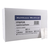Holthaus Medical YPSIPOR Injektionspflaster,  luftdurchlässig 40224,  1 Packung = 500 Stück,  Maße: 1, 5 x 4 cm