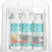 HOTREGA Bad-Pflegeset Naturstein SH220025,  3 x 500 ml - Flasche