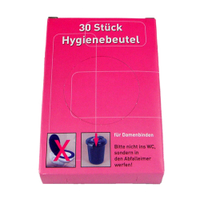 Hygienebeutel,  Kunststoff 1 Packung = 30 Stück