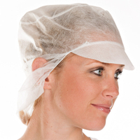HYGOBASE Eco Schildmütze mit Haarschutz 128899,  1 Karton = 10 x 100 Stück = 1.000 Stück,  Ø 31 cm