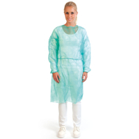 HYGOBASE Eco Schutzkittel 277579,  1 Karton = 10 x 10 Stück = 100 Stück,  grün
