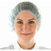 Hygonorm Bettina Baretthaube Light,  PP 12601,  1 Karton = 10 Packungen = 1000 Stück,  60 cm,  blau